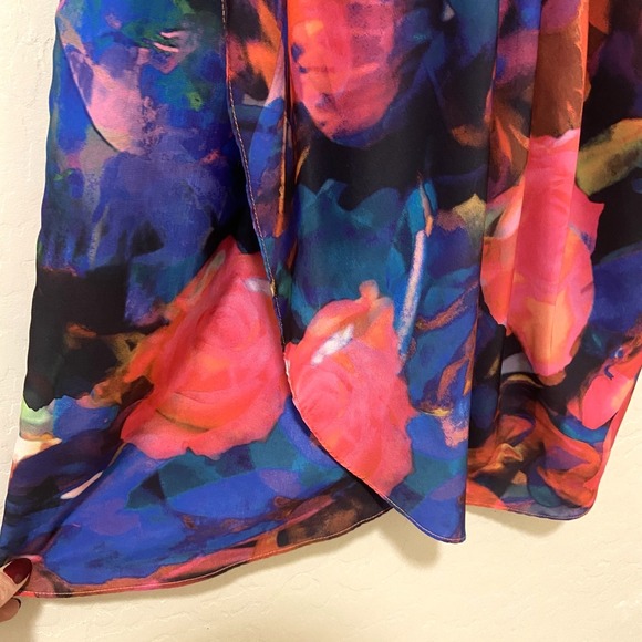 Amanda Uprichard Women's Strappy Summer Floral Wrap Dress Vacation Style SZ SM - Picture 7 of 14